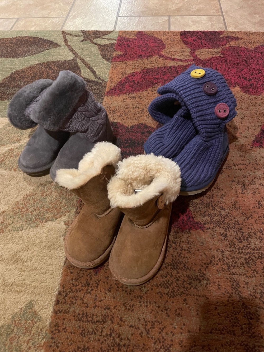UGG- 3 pairs little kid size 10